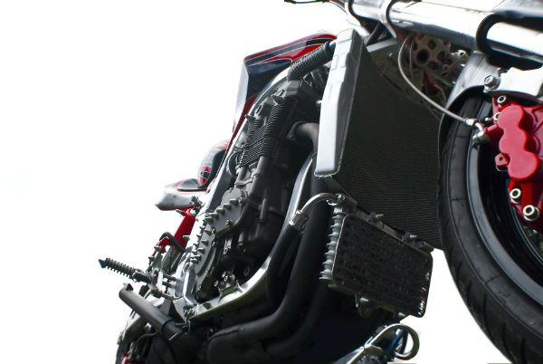 Motorcycle bottom view